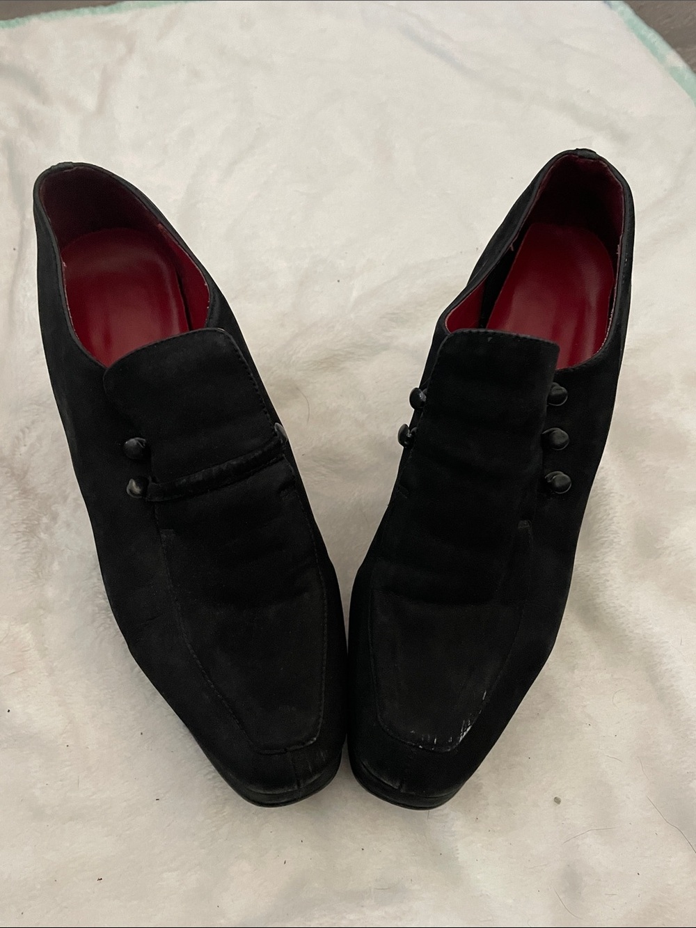Retro 90’s Peeptoe Shoes Black